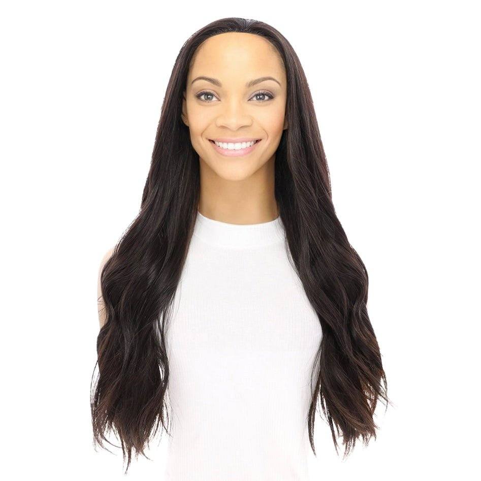 24" 3/4 Bandfall Wig Natural Black