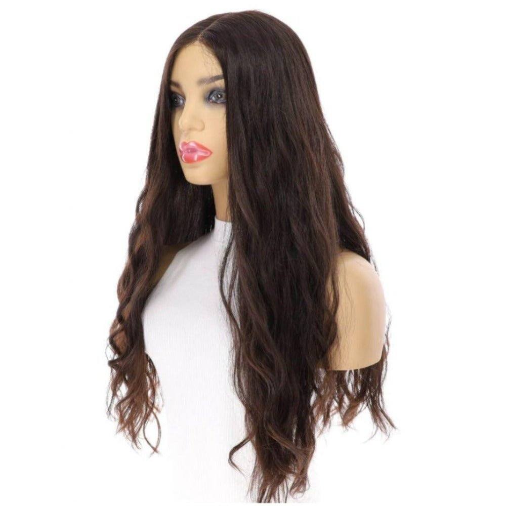 24" Divine Luxe Lace Top Wig #1B Black Wavy