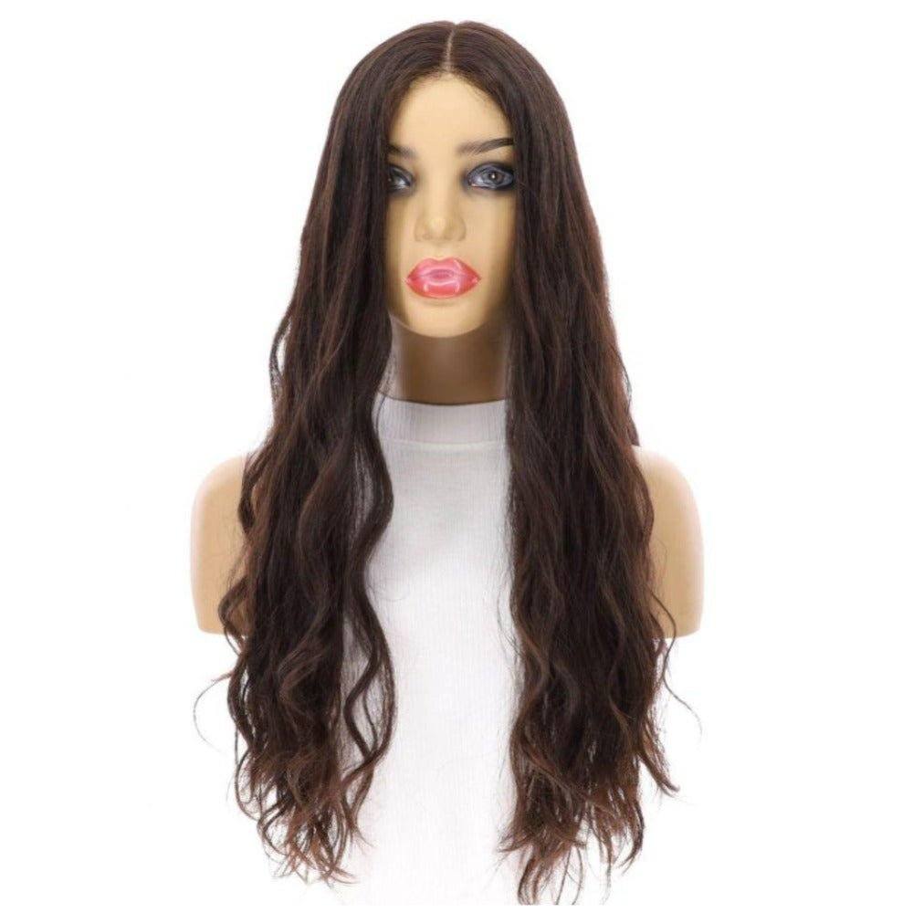 24" Divine Luxe Lace Top Wig #1B Black Wavy