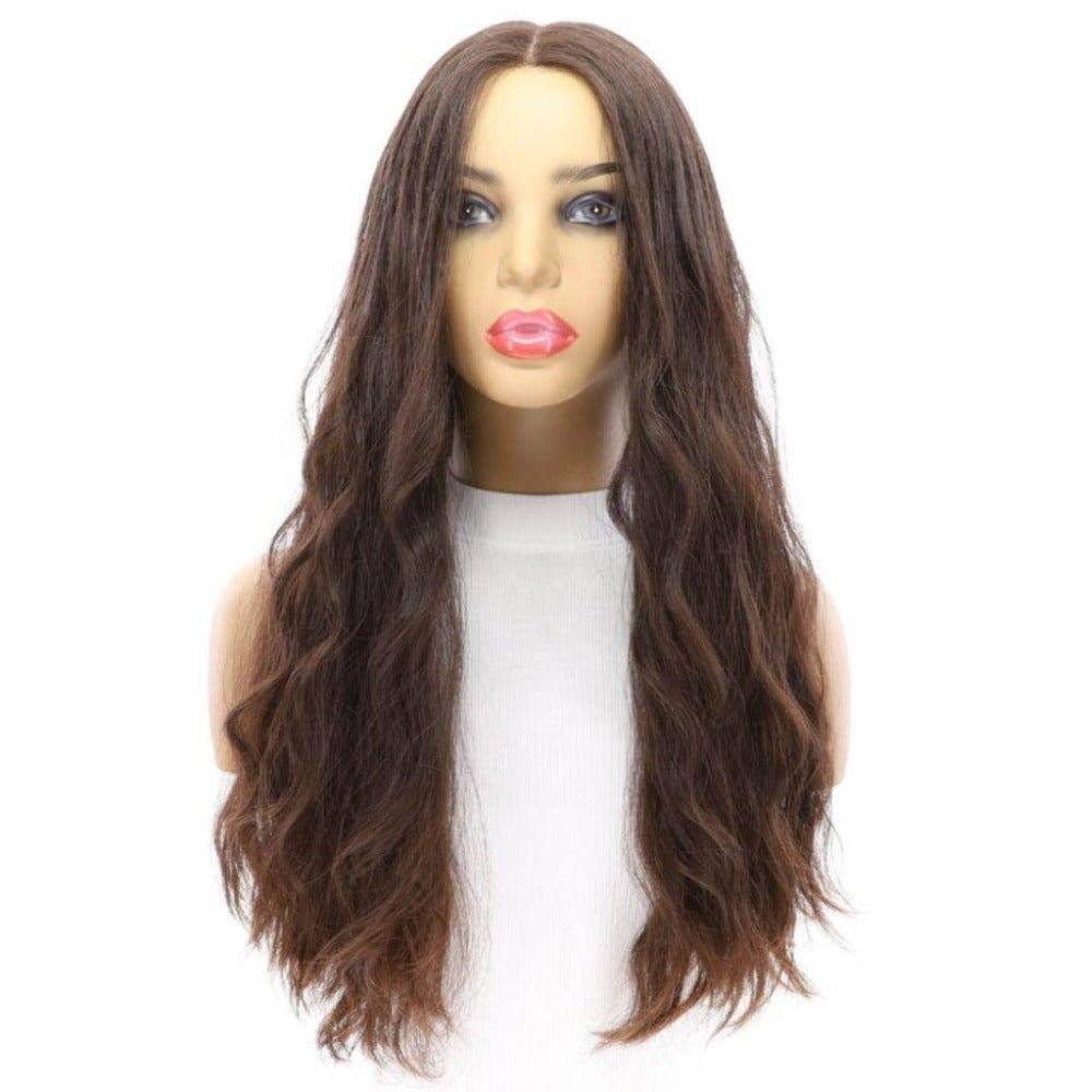 24" Divine Luxe Lace Top Wig #4 Dark Brown Wavy