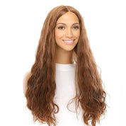 24" Divine Lace Top Wig Copper Wavy