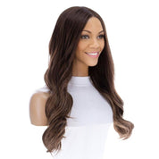 24" Divine Lace Top Wig Medium Brown Balayage