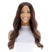 24" Divine Lace Top Wig Medium Brown Balayage