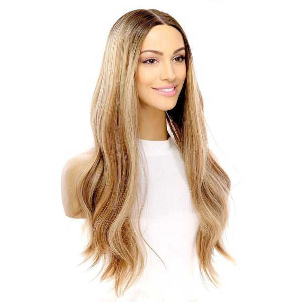 24" Divine Lace Top Wig Medium Blonde w/ Highlights
