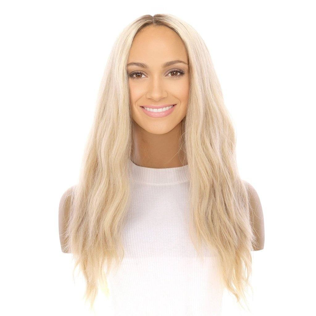 24" Gisele Silk Top Wig Platinum Blonde Wavy