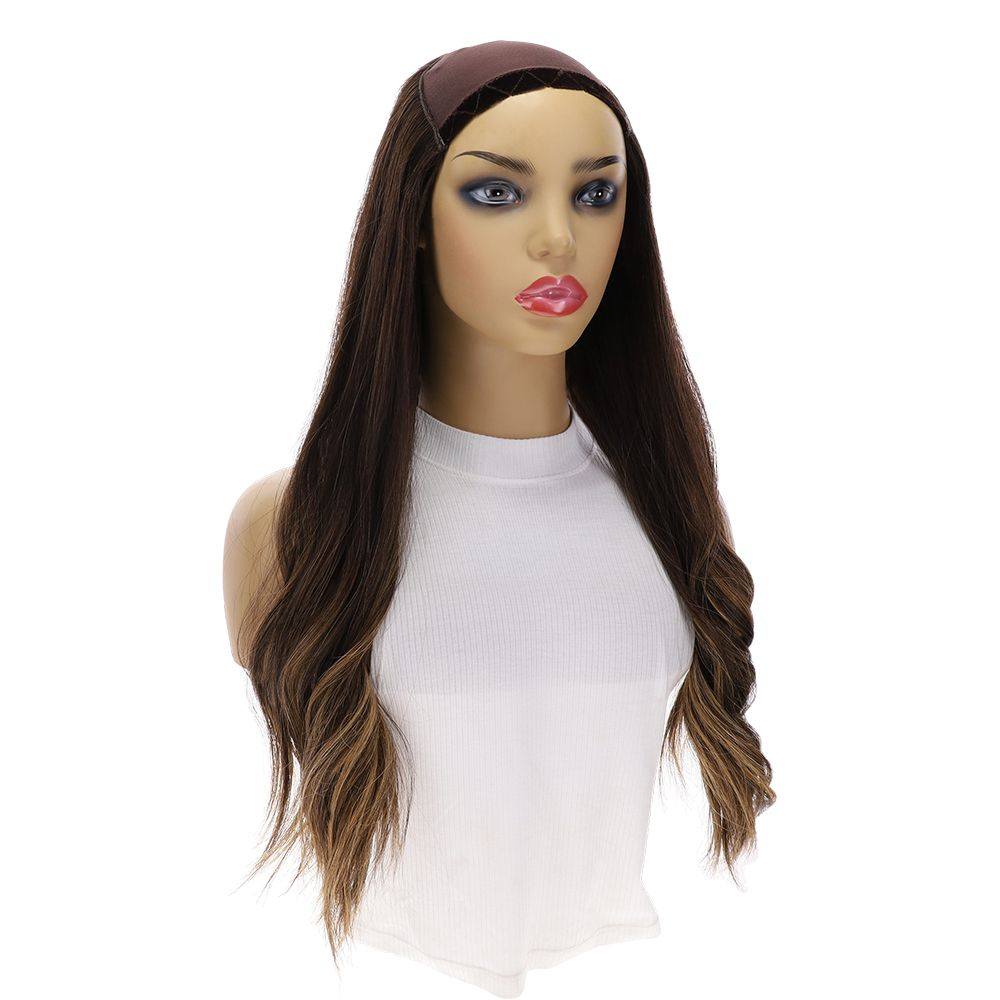 24" HatFall Wig Dark Brown Balayage