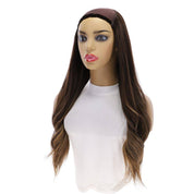24" HatFall Wig Dark Brown Balayage