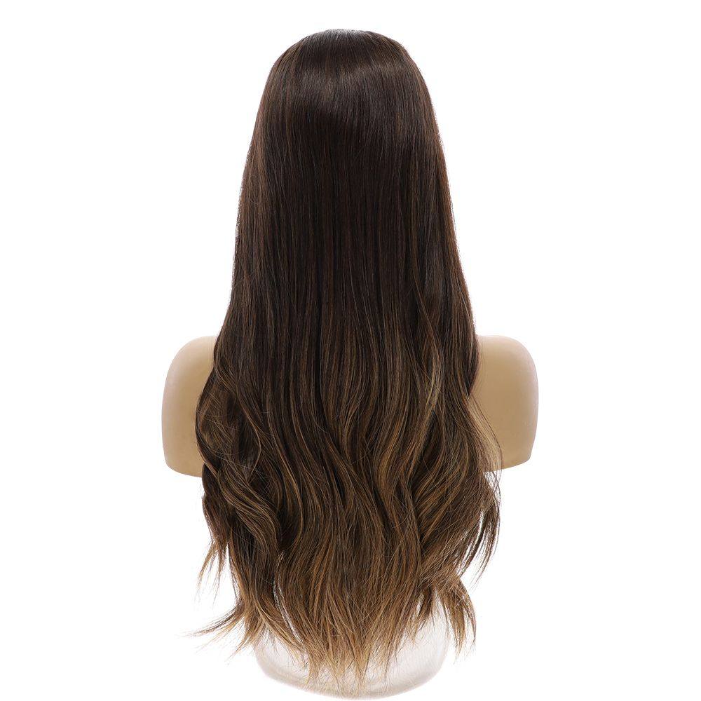 24" HatFall Wig Dark Brown Balayage