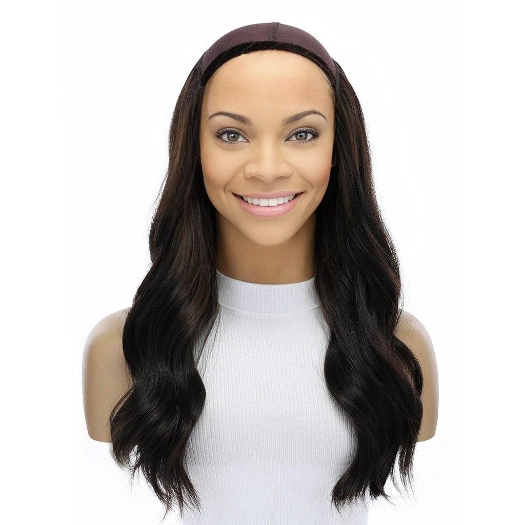 24" HatFall Wig Soft Black