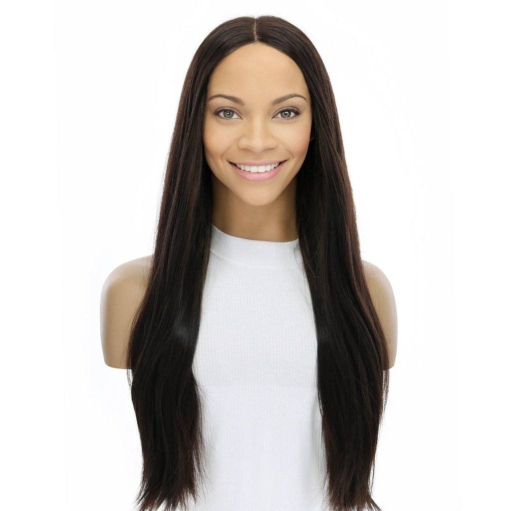 24" Secret Lace Top Wig #2 Neutral Dark Brown