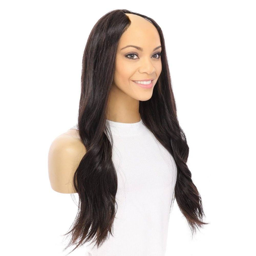 24" U-Shape Wig Natural Black