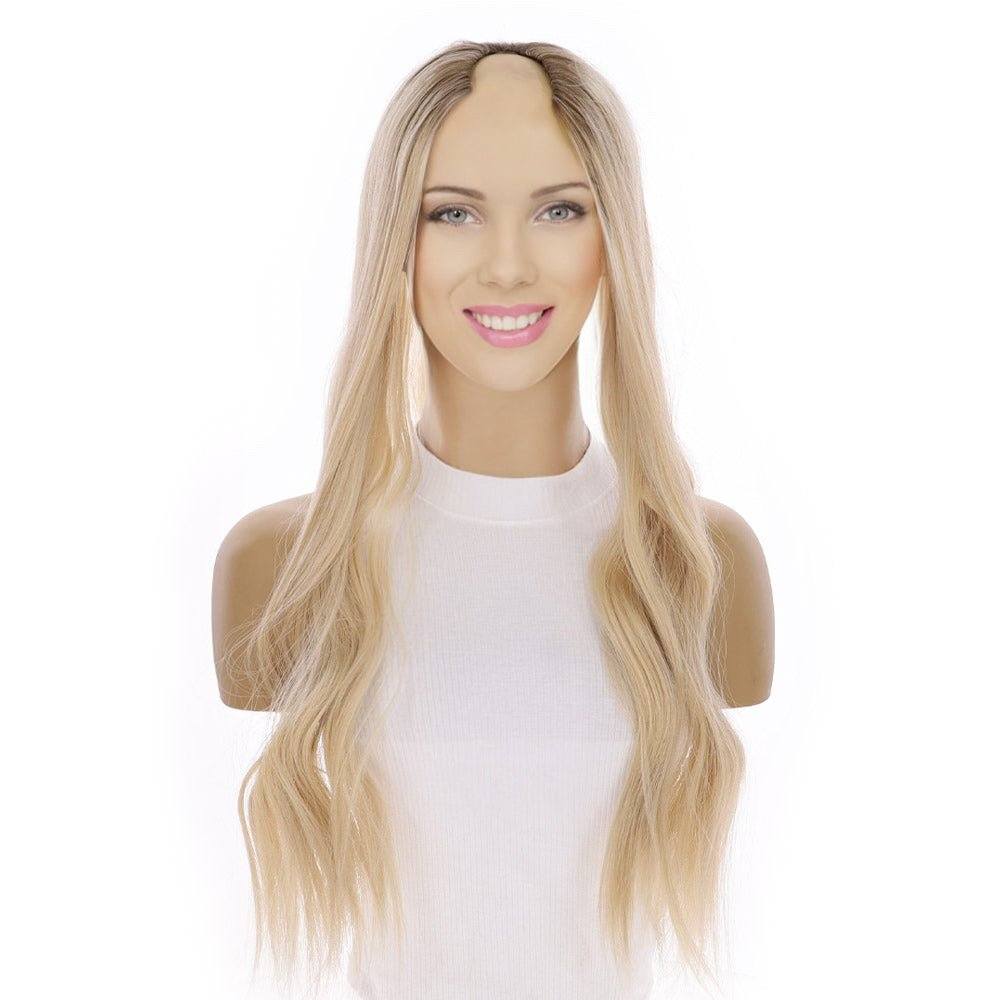 24" U-Shape Topper Platinum Blonde