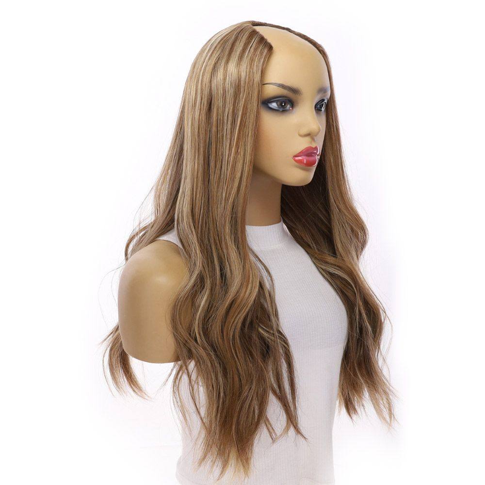 24" U-Shape Wig Medium Blonde