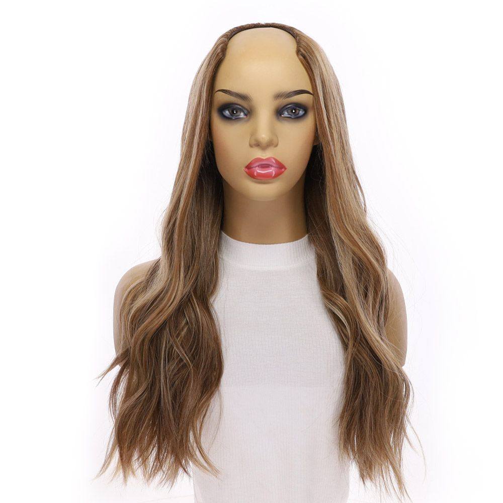24" U-Shape Wig Medium Blonde