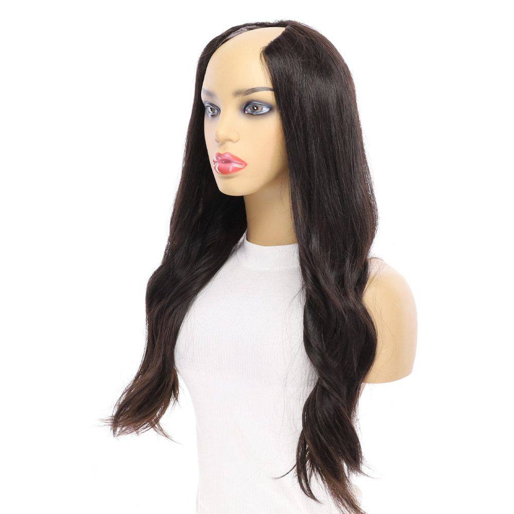 24" U-Shape Wig Natural Black