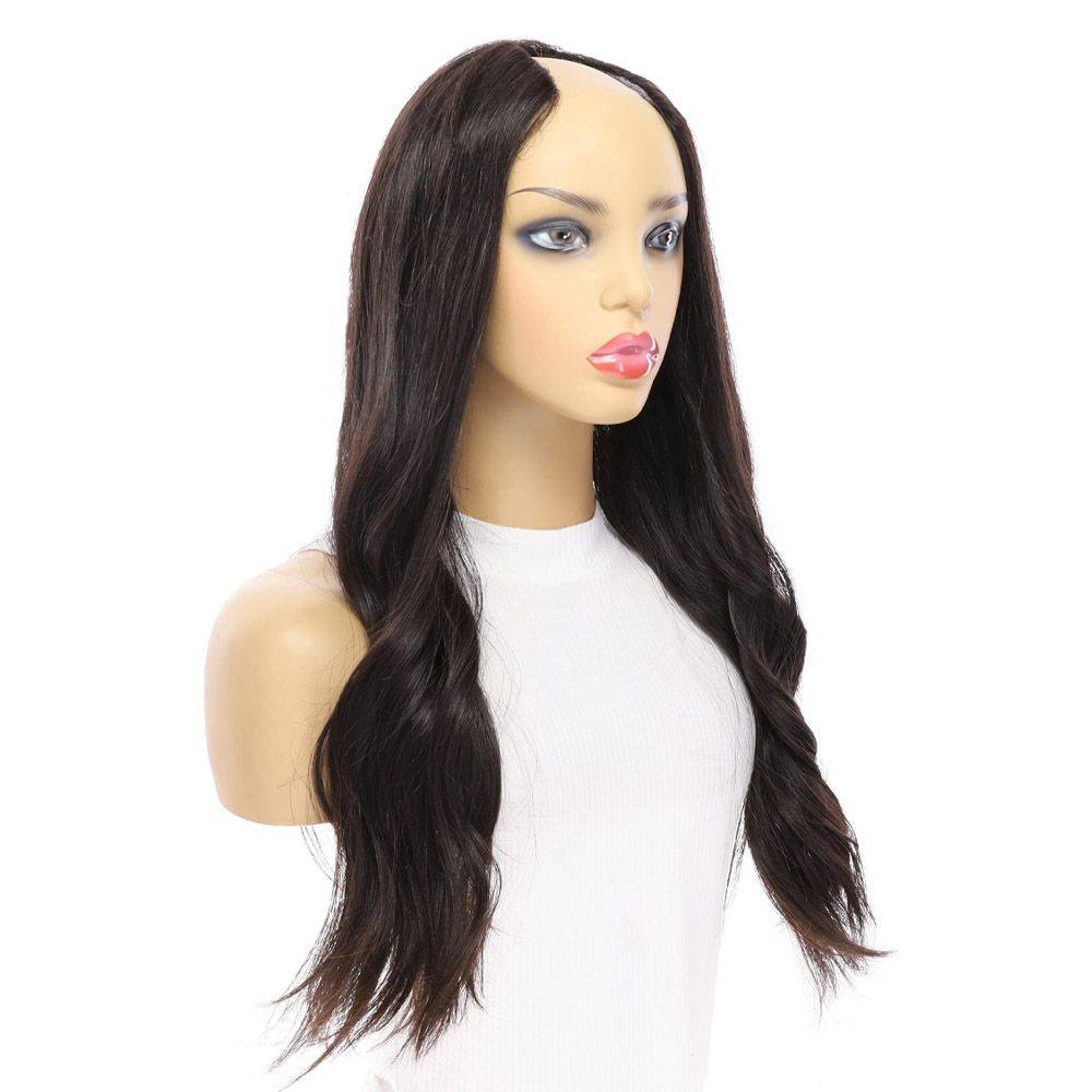 24" U-Shape Wig Natural Black