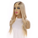 24" U-Shape Wig Platinum Blonde