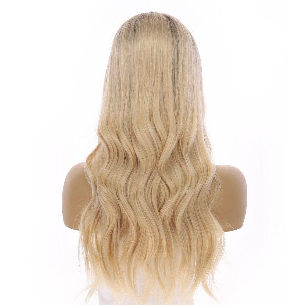 24" U-Shape Wig Platinum Blonde