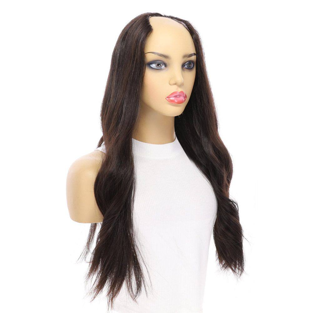 24" U-Shape Wig Soft Black