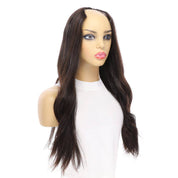 24" U-Shape Wig Soft Black