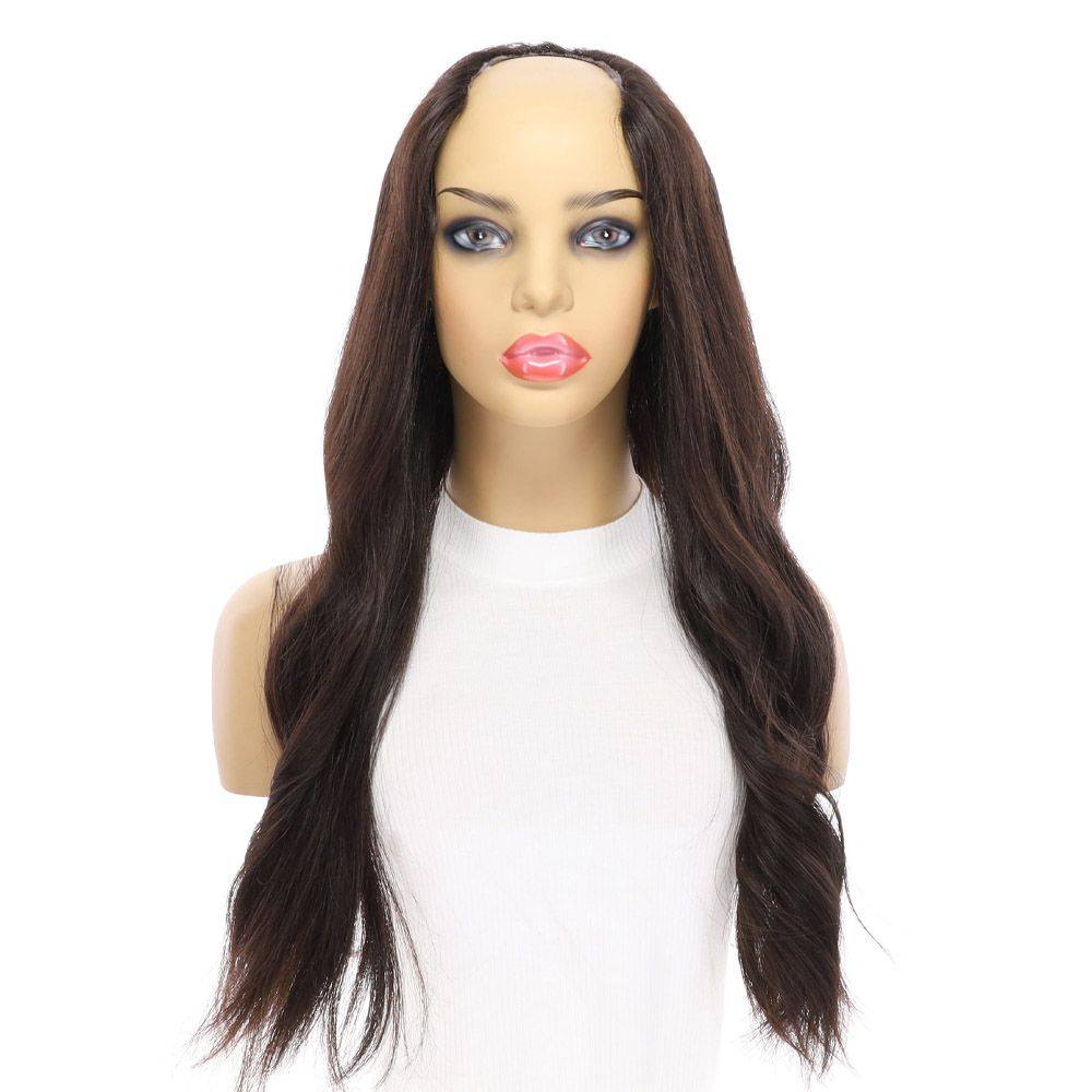 24" U-Shape Wig Soft Black