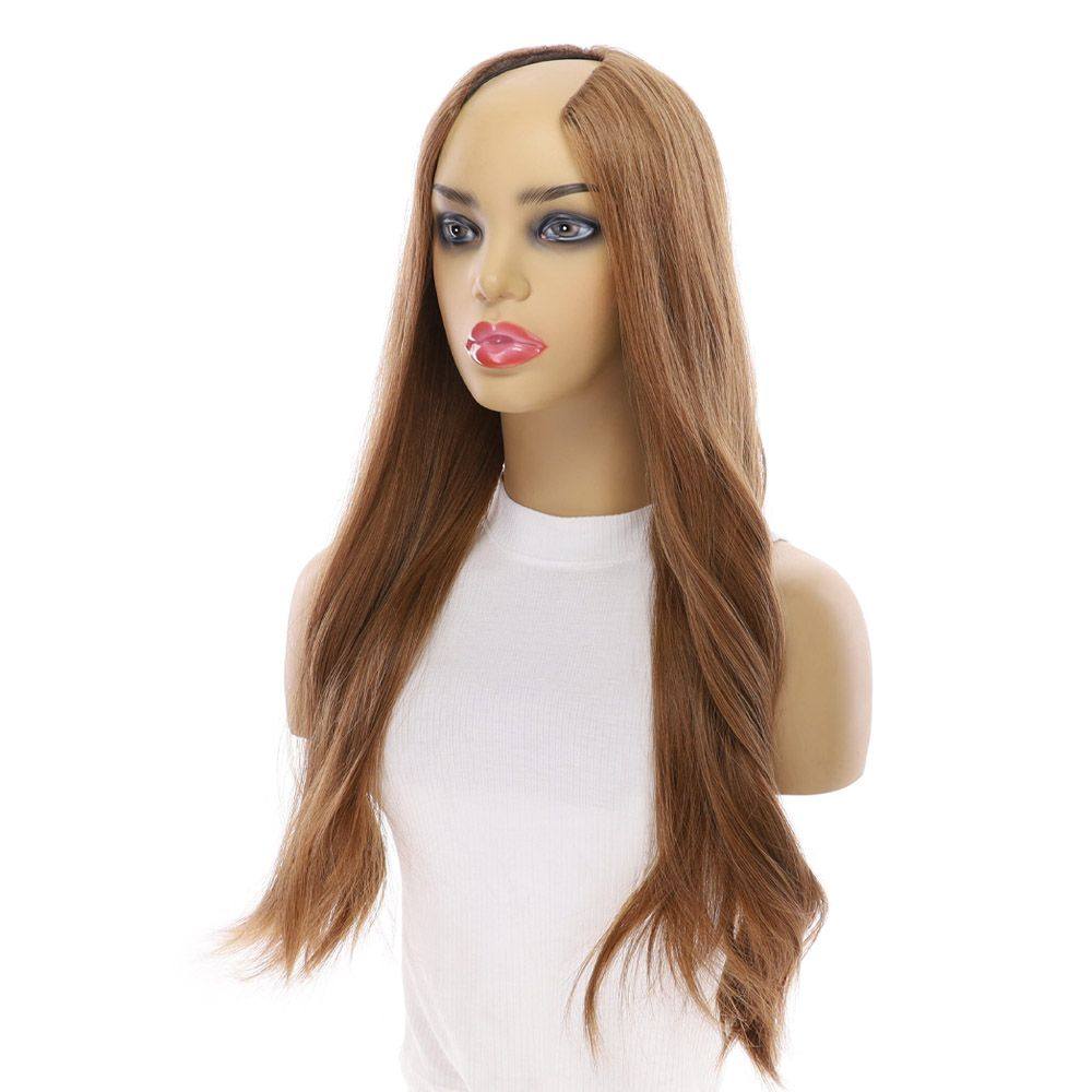 24" U-Shape Wig Strawberry Blonde