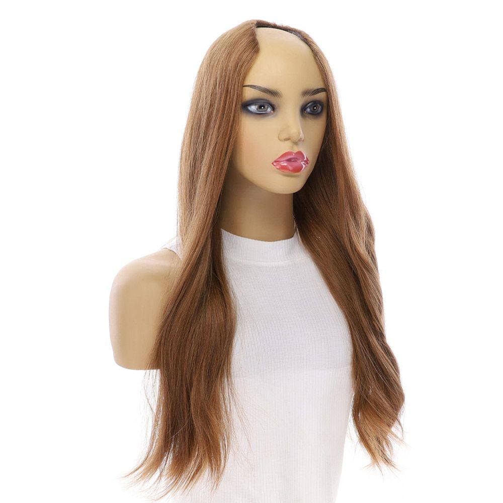 24" U-Shape Wig Strawberry Blonde