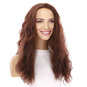 24" 3/4 Bandfall Wig Auburn Wavy