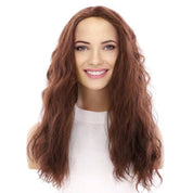24" 3/4 Bandfall Wig Auburn Wavy