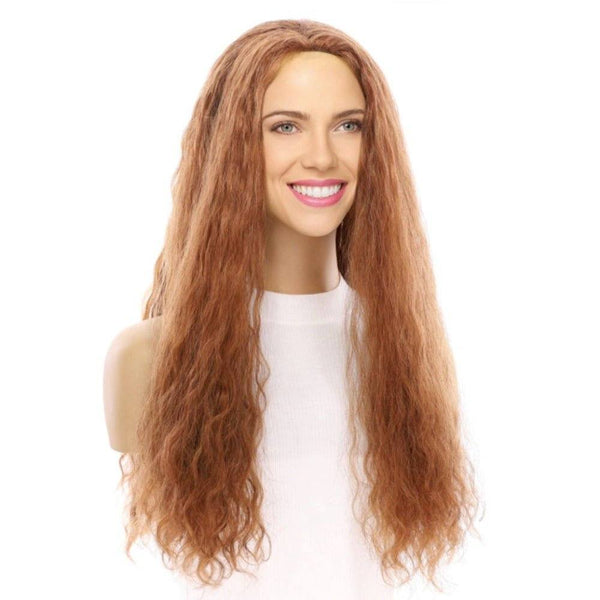 24" 3/4 Bandfall Wig Copper Wavy