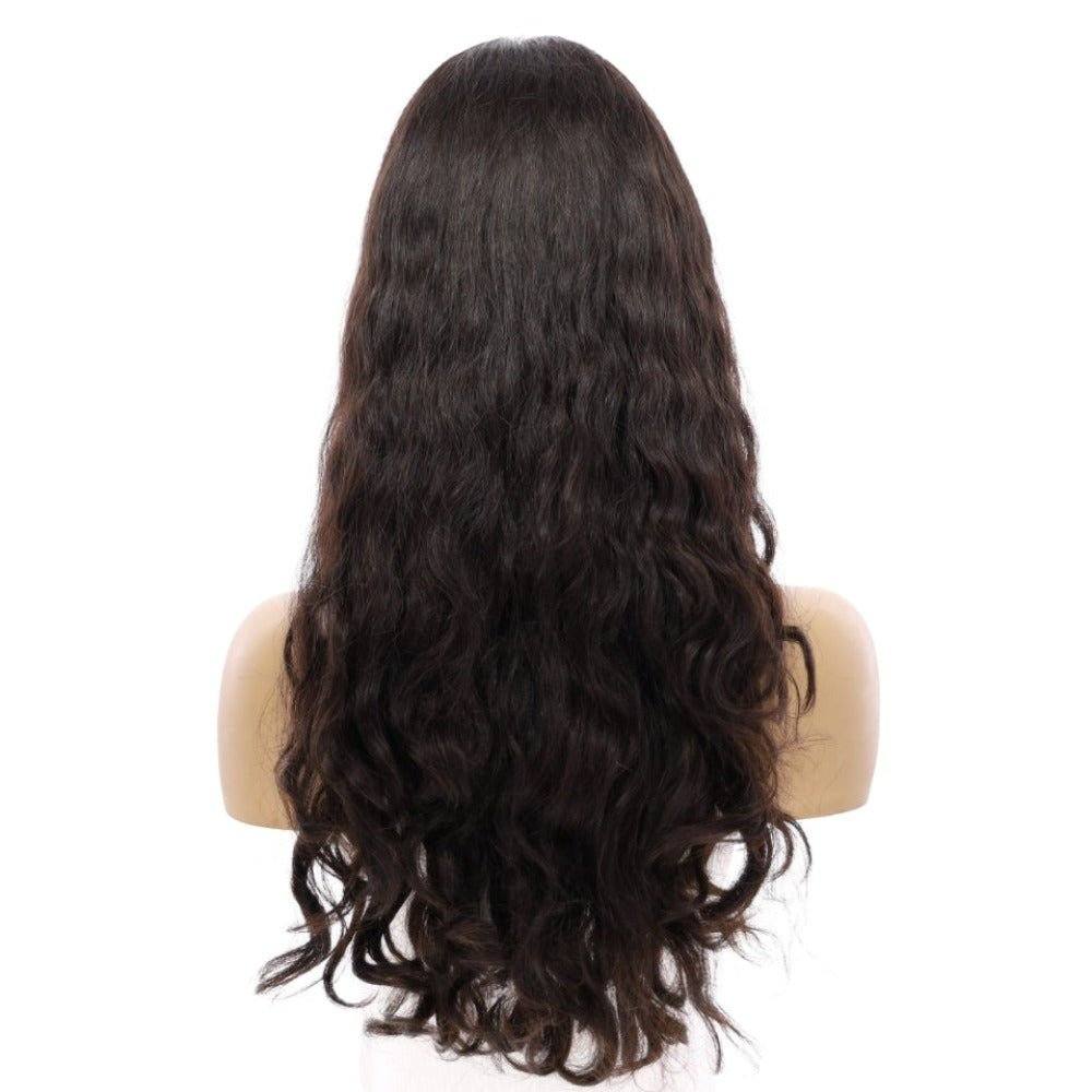 24" Gisele Silk Top Wig Soft Black Wavy