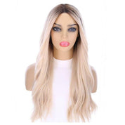 24" Divine Lace Top Wig Platinum Blonde w/ Rooting