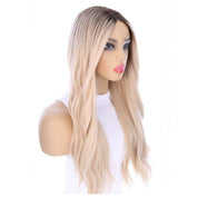 24" Divine Lace Top Wig Platinum Blonde w/ Rooting