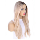 24" Divine Lace Top Wig Platinum Blonde w/ Rooting