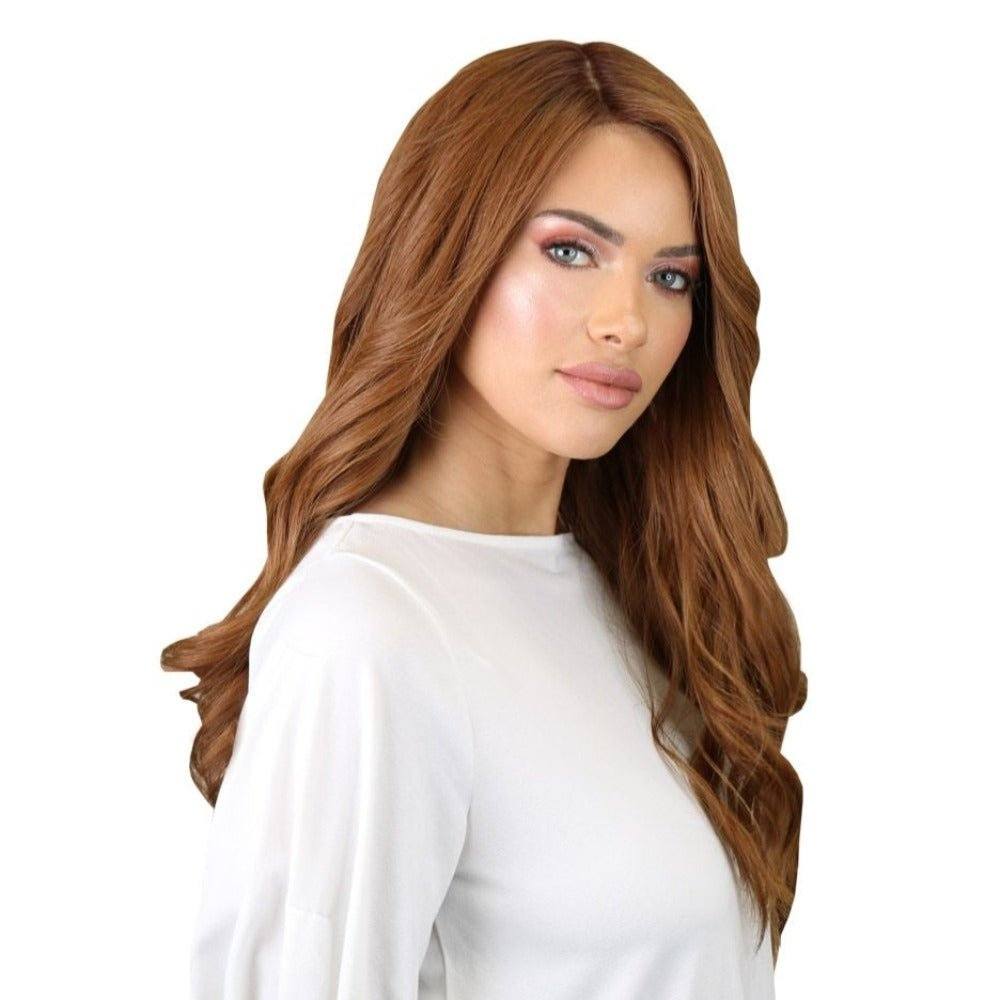 26" Ponytail Silk Top Wig Copper