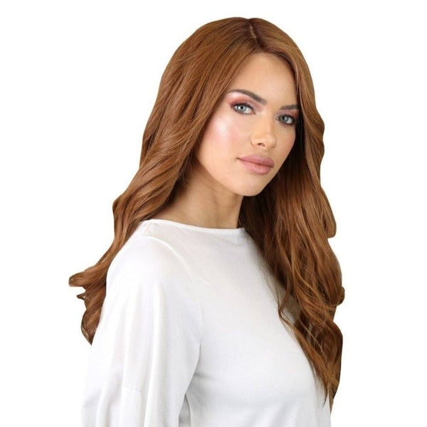 26" Ponytail Silk Top Wig Copper