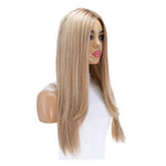 26" Ponytail Silk Top Wig Ash Blonde