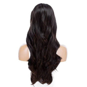 26" Ponytail Silk Top Wig Natural Black