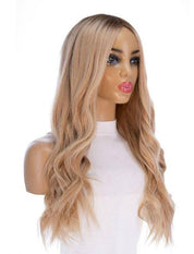 26" Ponytail Silk Top Wig Golden Blonde