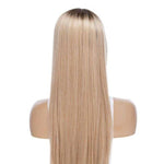 26" Ponytail Silk Top Wig Golden Blonde