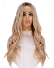 26" Ponytail Silk Top Wig Golden Blonde