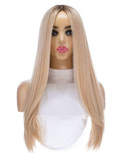 26" Ponytail Silk Top Wig Golden Blonde