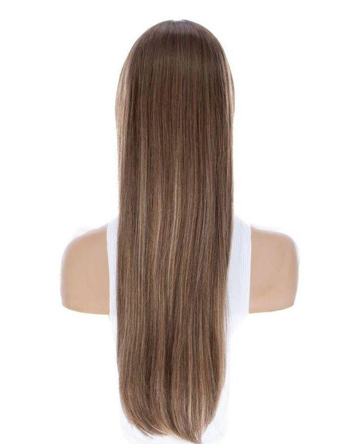 26" Ponytail Silk Top Wig Light Brown Babylight
