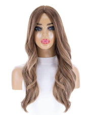 26" Ponytail Silk Top Wig Light Brown Babylight