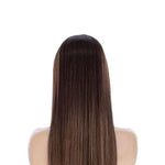 26" Ponytail Silk Top Wig Medium Brown Babylight