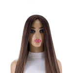 26" Ponytail Silk Top Wig Medium Brown Babylight