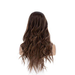 26" Ponytail Silk Top Wig Medium Brown Balayage