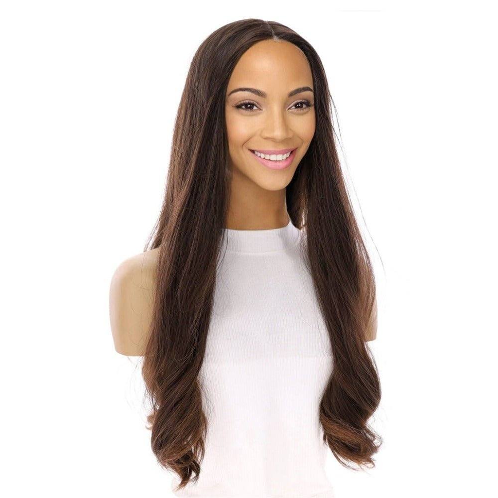 26" Luxe Silk Top Wig #5 Warm Dark Brown