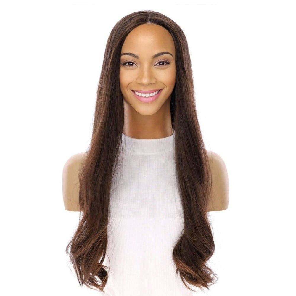 26" Luxe Silk Top Wig #5 Warm Dark Brown
