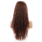 26" Ponytail Silk Top Wig Auburn Wavy